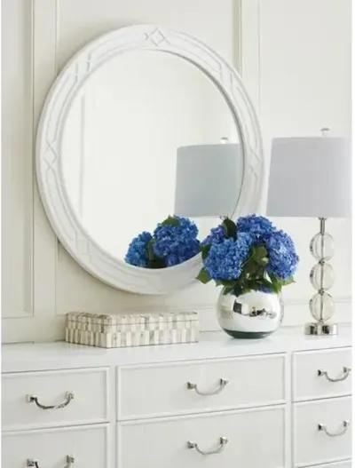 Avondale Carreno Round Mirror - White