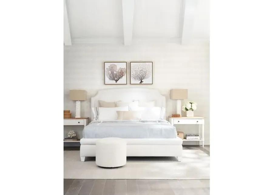 Laguna Avalon Upholstered Bed - White - Barclay Butera