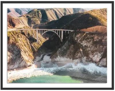 Bixby Bridge Coastline - Big Sur - California by Carly Tabak - Black