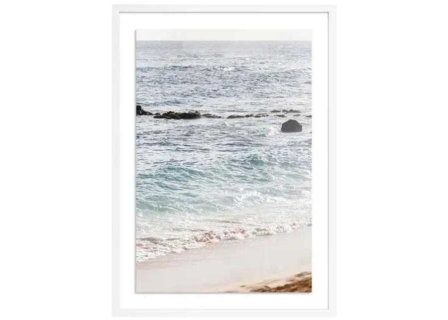 Hawaii Shoreline by Carly Tabak - White