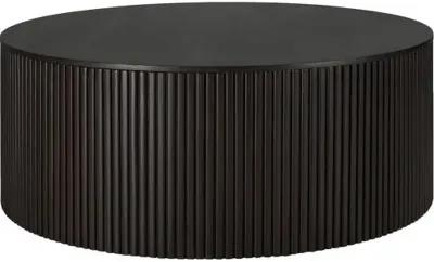 Roller Max Round Storage Coffee Table - Dark Brown - Ethnicraft