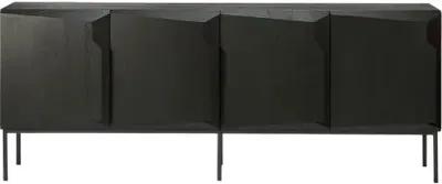 Stairs 4-Door Sideboard - Black - Ethnicraft