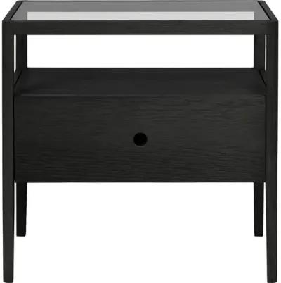 Spindle Bedside Table - Black 1 Drawer - Ethnicraft