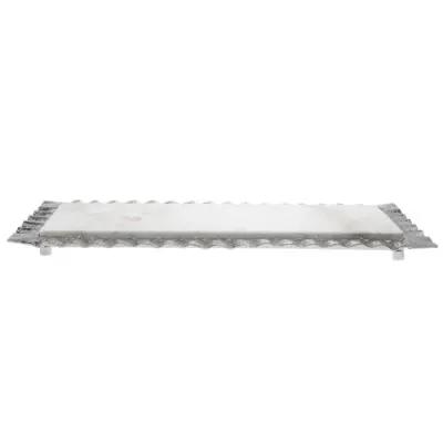 Ripple Marble Serving Tray - Rectangle - Silver