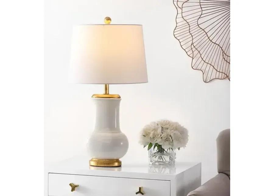 Ember Table Lamp - Ivory/Gold