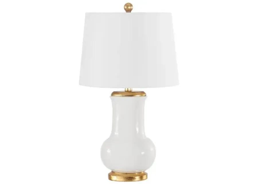 Ember Table Lamp - Ivory/Gold