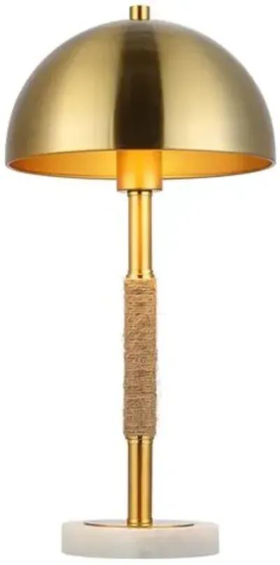 Tatum Dome Table Lamp - Gold