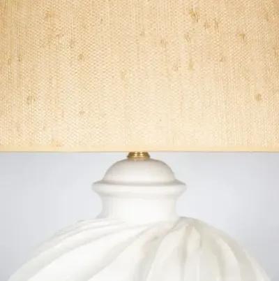 Rio Vista Couture Table Lamp - White/Seagrass - Bradburn Home