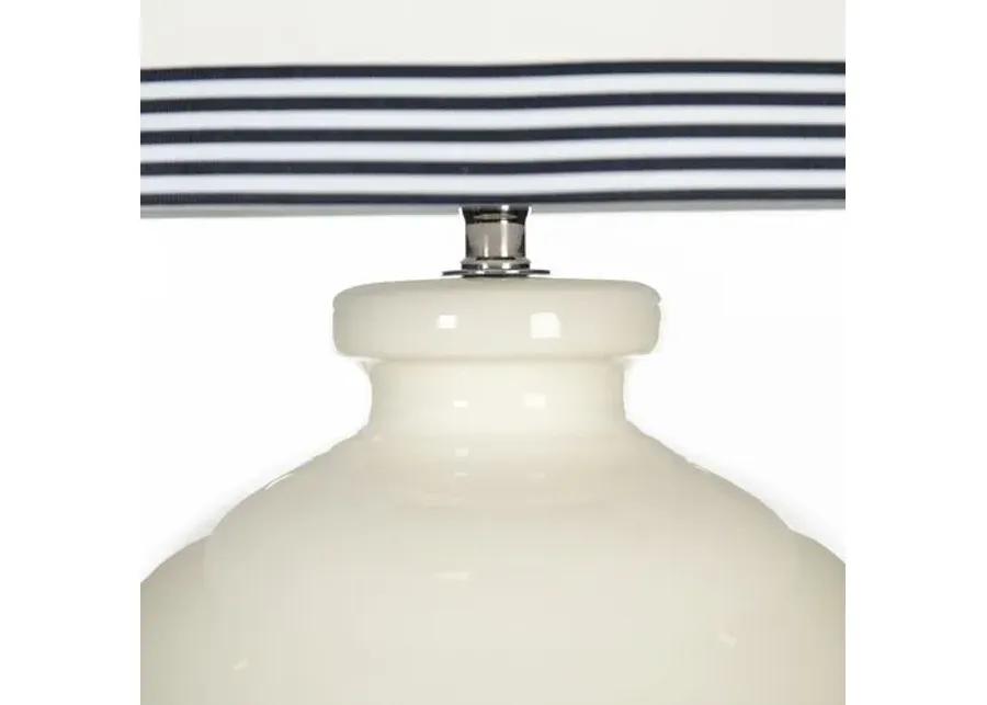 Lake Ridge Table Lamp - White/Navy - Bradburn Home