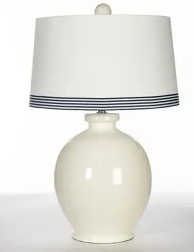 Lake Ridge Table Lamp - White/Navy - Bradburn Home