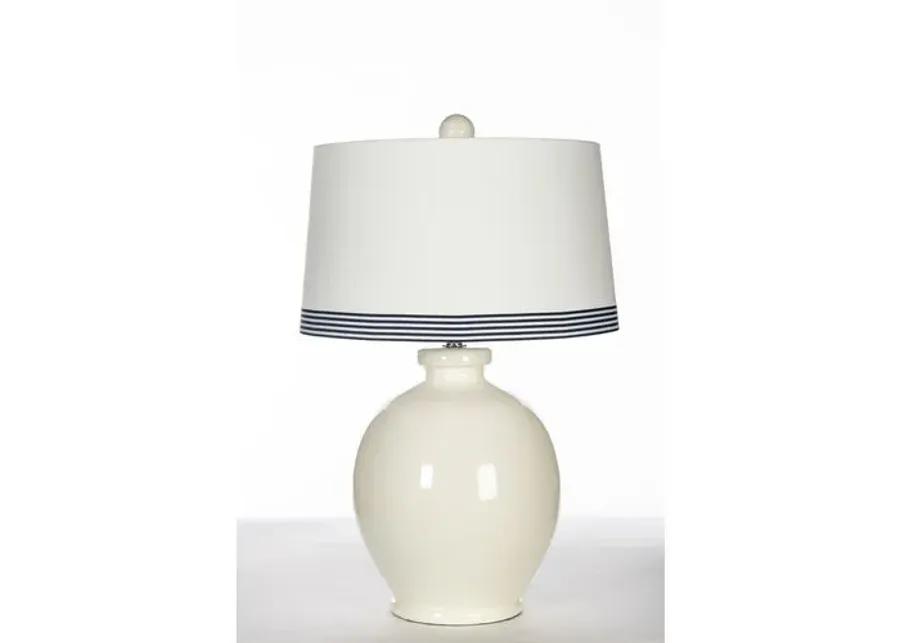 Lake Ridge Table Lamp - White/Navy - Bradburn Home