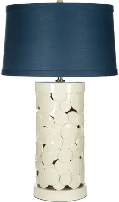 Saint Lucia Table Lamp - Off-Whte/Navy - Bradburn Home - Blue