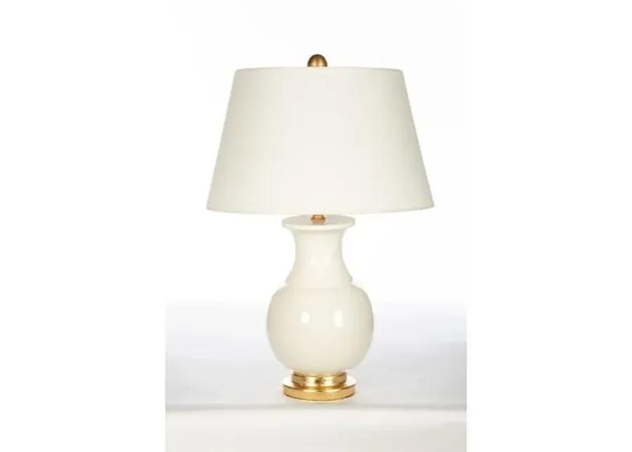 Cloister Table Lamp - White/Gold Leaf - Bradburn Home