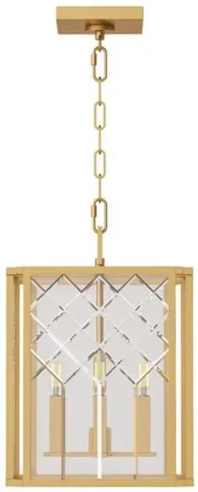 Visual Comfort - Erro Small Lantern - Burnished Brass - Gold