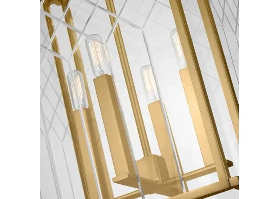 Visual Comfort - Erro Medium Lantern - Burnished Brass - Gold