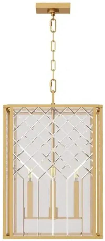 Visual Comfort - Erro Medium Lantern - Burnished Brass - Gold