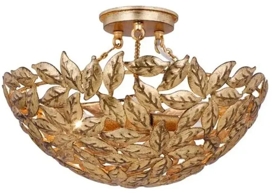 Visual Comfort - Kelan Semi Flush Mount - Gold