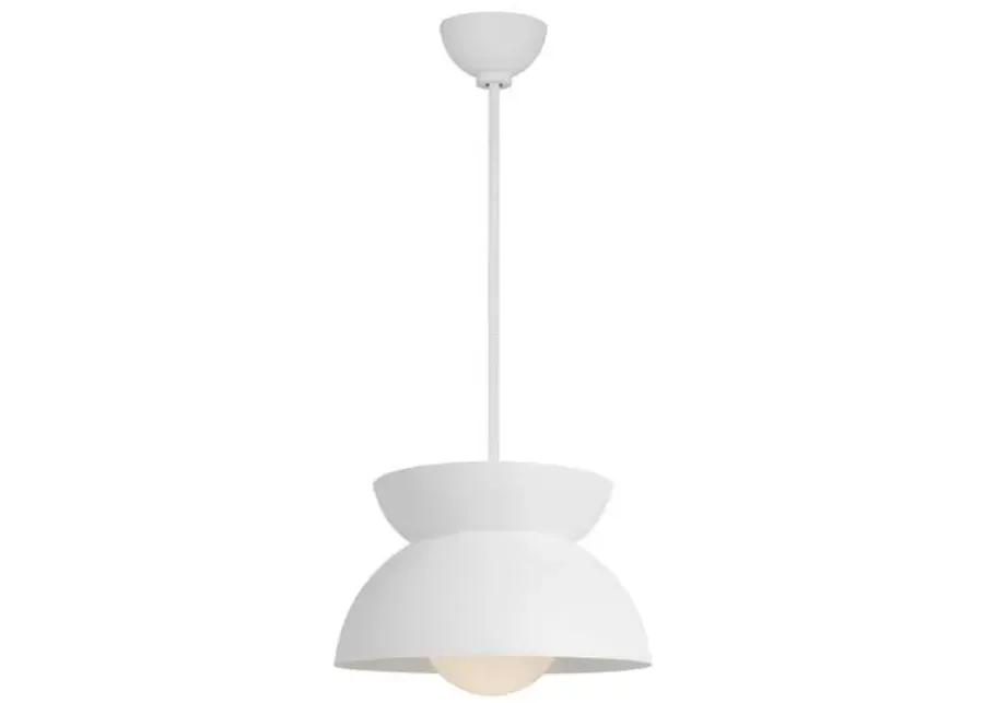 Visual Comfort - Beaunay Casual Pendant - Cast Plaster - White