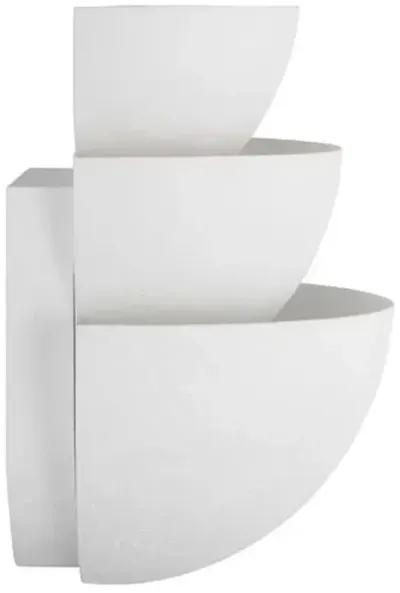 Visual Comfort - Beaunay Tiered Wall Sconce - Cast Plaster - White