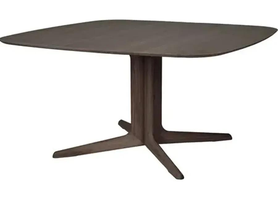 Corto Square Dining Table - Brown Varnished Oak - Ethnicraft