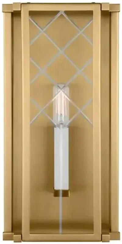 Visual Comfort - Erro Medium Wall Lantern - Burnished Brass - Gold