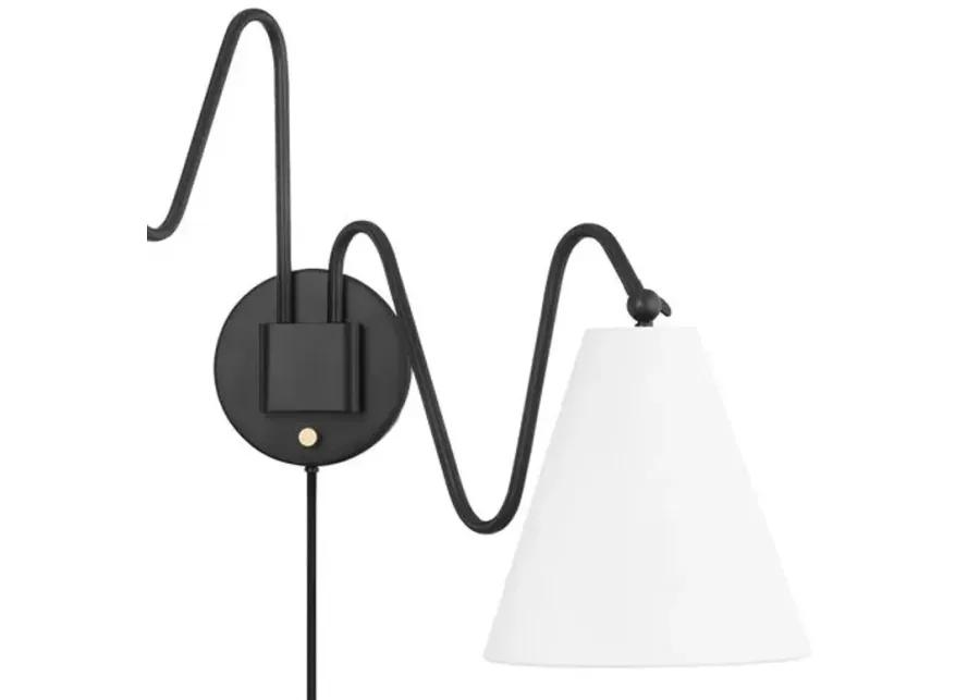 Onda 2-Light Portable Wall Sconce - Tali Roth for Mitzi - Black