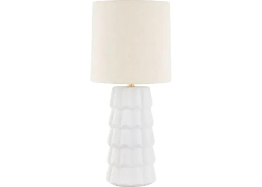 Maisie Table Lamp - White - Megan Molten for Mitzi