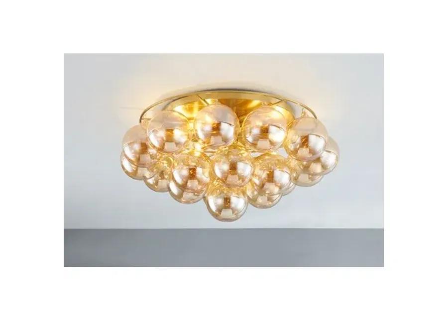 Mimi Bubble Flush Mount - Champagne/Aged Brass - Megan Molten for Mitzi - Gold