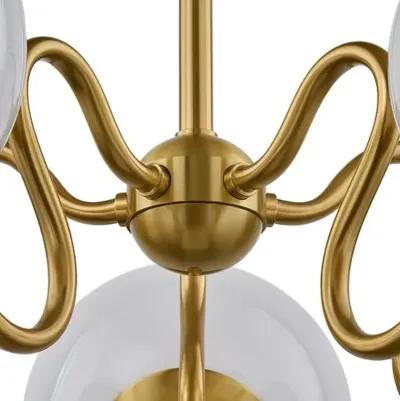 Havana 5-Light Chandelier - Aged Brass - Zio and Sons for Mitzi - Gold