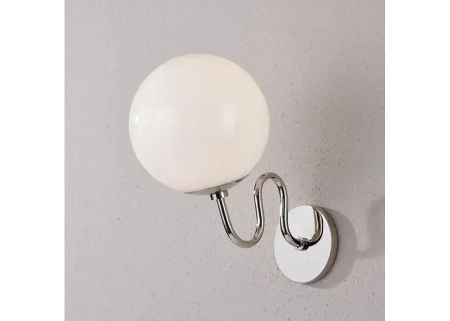 Havana Globe Wall Sconce - Zio and Sons for Mitzi - Silver