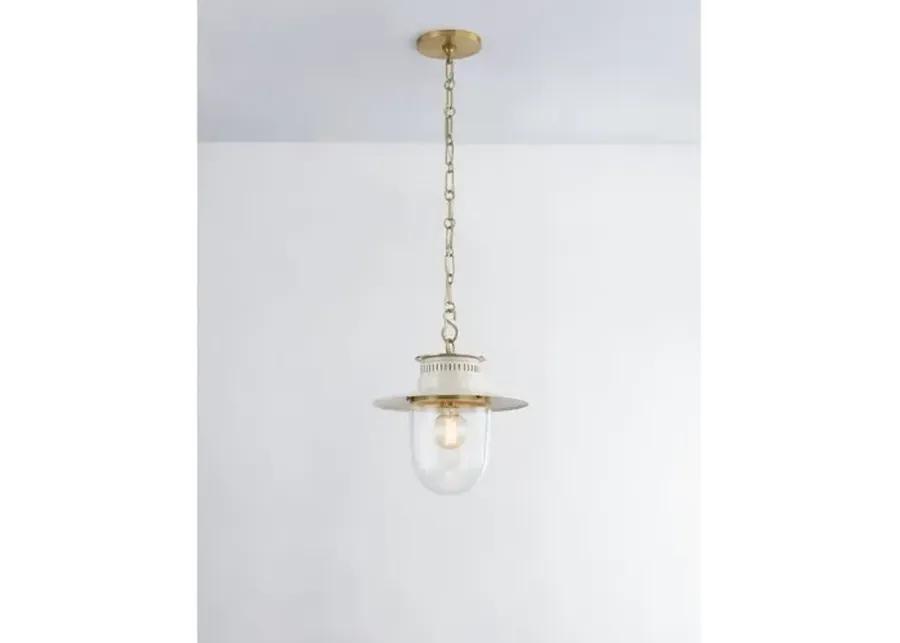 Nori Pendant - Aged Brass/Soft Cream - Zio and Sons for Mitzi - Ivory