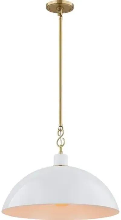 Camille Pendant - Zio and Sons for Mitzi - White