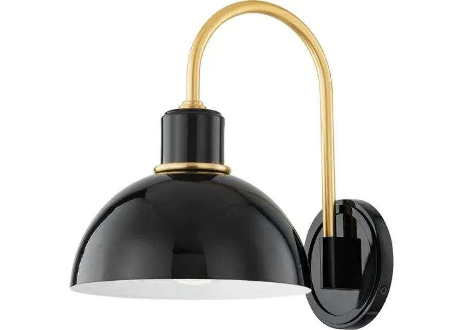 Camille Wall Sconce - Zio and Sons for Mitzi - Black