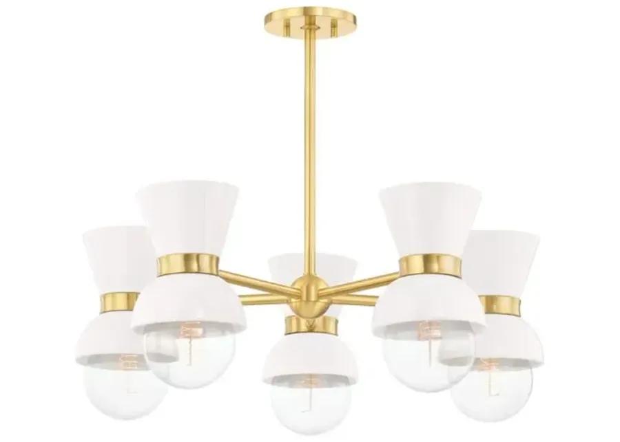 Soren 5-Light Chandelier - Ivory