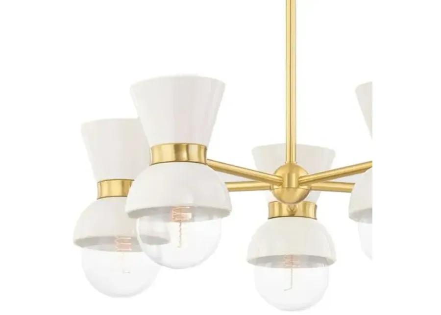 Soren 5-Light Chandelier - Ivory