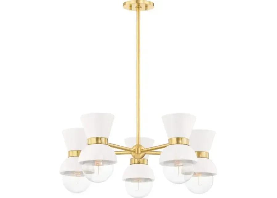 Soren 5-Light Chandelier - Ivory