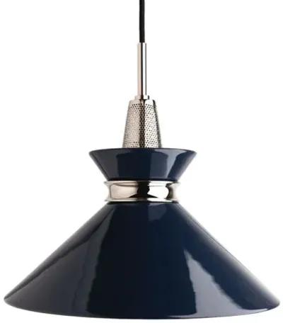 Cressida Ceramic Shade Small Pendant - Blue