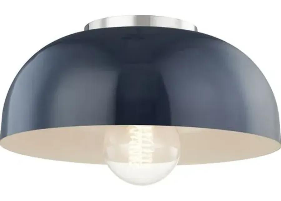 Odette Small Flush Mount - Blue