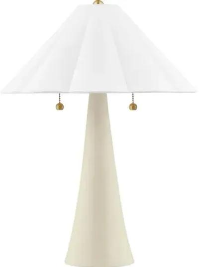 Ursula Table Lamp - Aged Brass/Antique Ivory