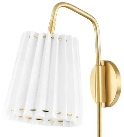 Avi Portable Wall Sconce - Belgian Linen - Gold