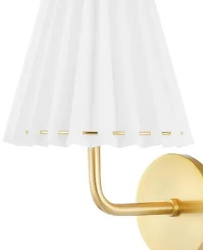 Avi Wall Sconce - Belgian Linen - Gold