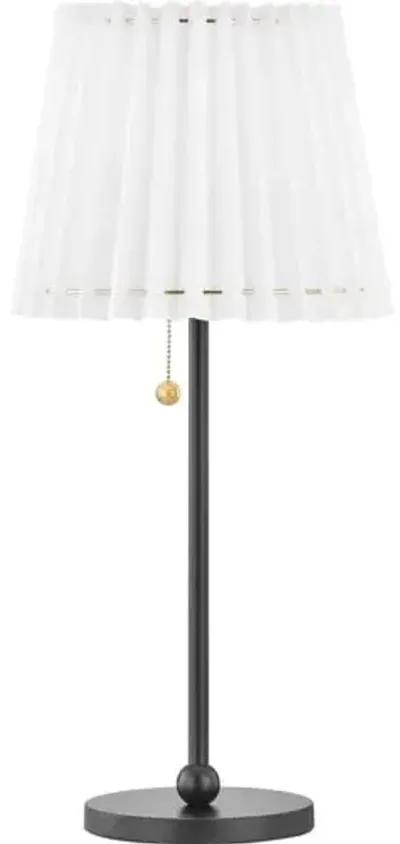 Avi Table Lamp - Belgian Linen - Black