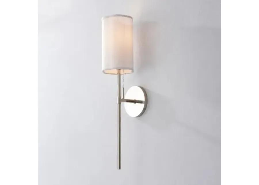 Maxine Tail Scallop Shade Wall Sconce - Silver