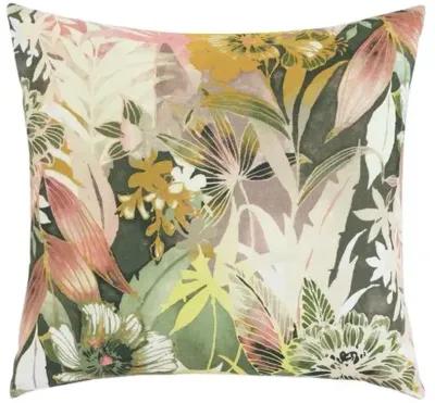 Meadow Floral Pillow - Pink - Handcrafted