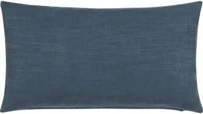 Oceane 13x22 Embroidered Cuff Lumbar Pillow - Navy - Handcrafted