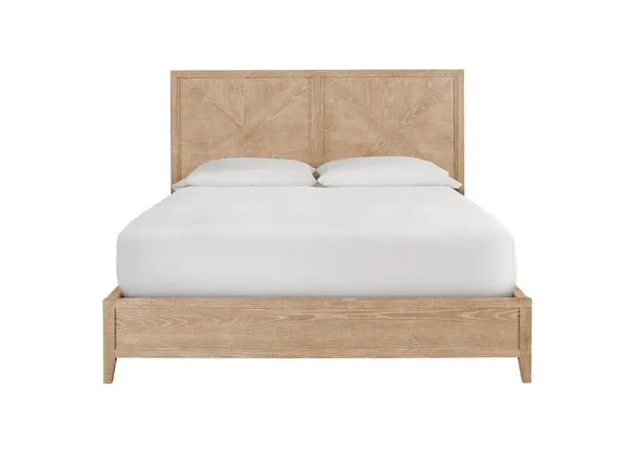 Makena Bed - Rustic Natural Oak - Brown