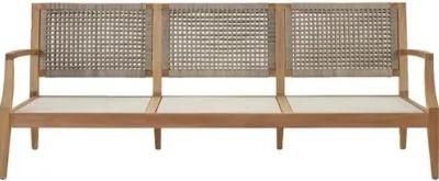 Coastal Living Emerson Outdoor Sofa - Natural Teak/White