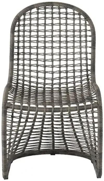 Coastal Living Malakai Outdoor Dining Chair - Charcoal - Gray