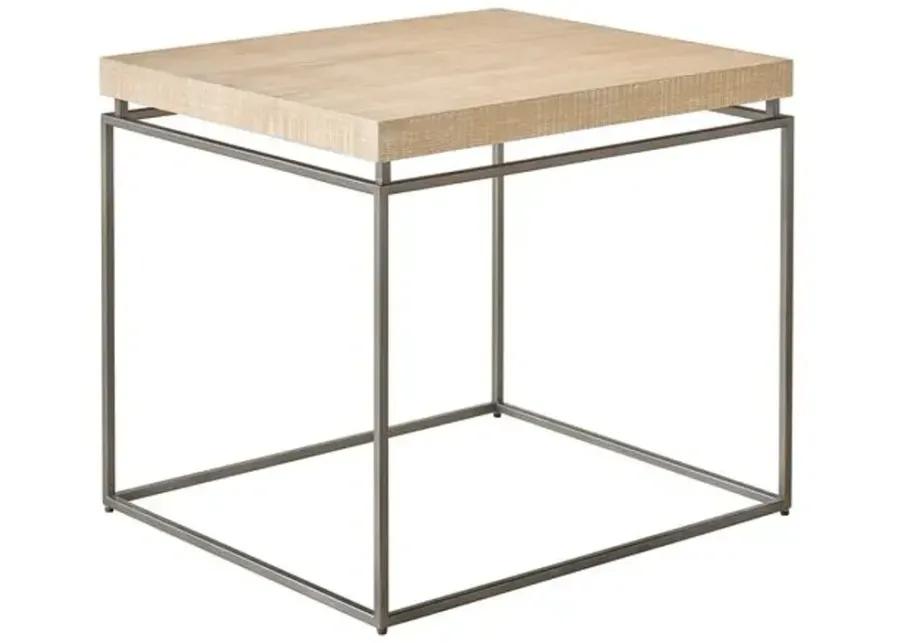 Makena End Table - Natural Oak - Brown