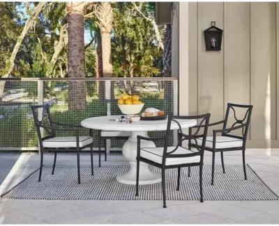 Coastal Living Martinique 54" Outdoor Round Dining Table - White